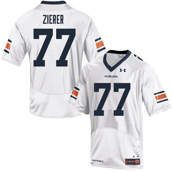 Men #77 Kilian Zierer Auburn Tigers College Football Jerseys Sale-White